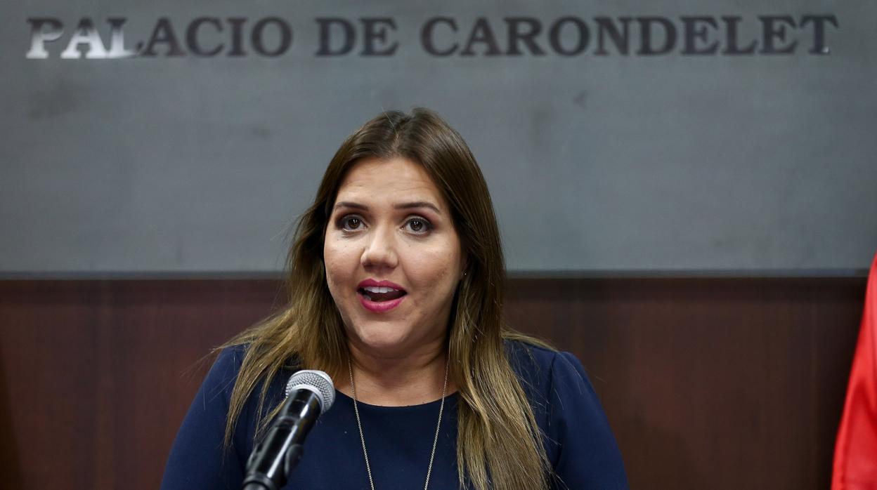 La vicepresidenta de Ecuador, María Alejandra Vicuña