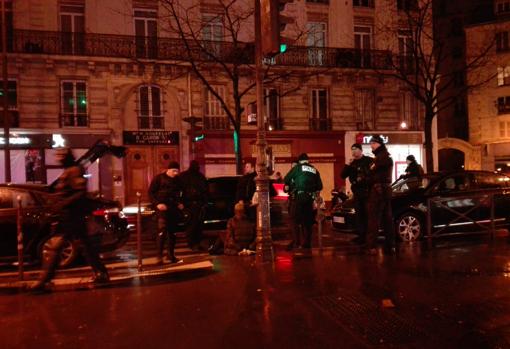 Un hombre detenido en la rue Turbigo de París