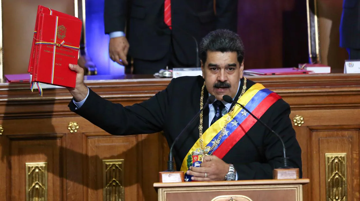 Maduro, este lunes durante una sesión extraordinaria de la Asamblea Nacional Constituyente