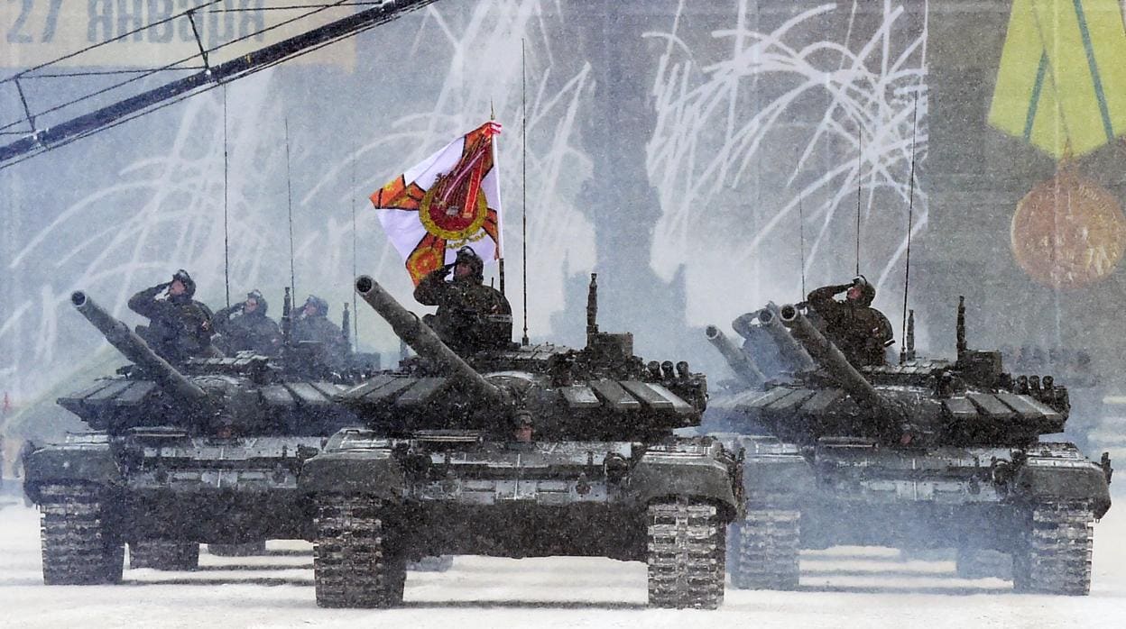 Desfile militar en San Petersburgo