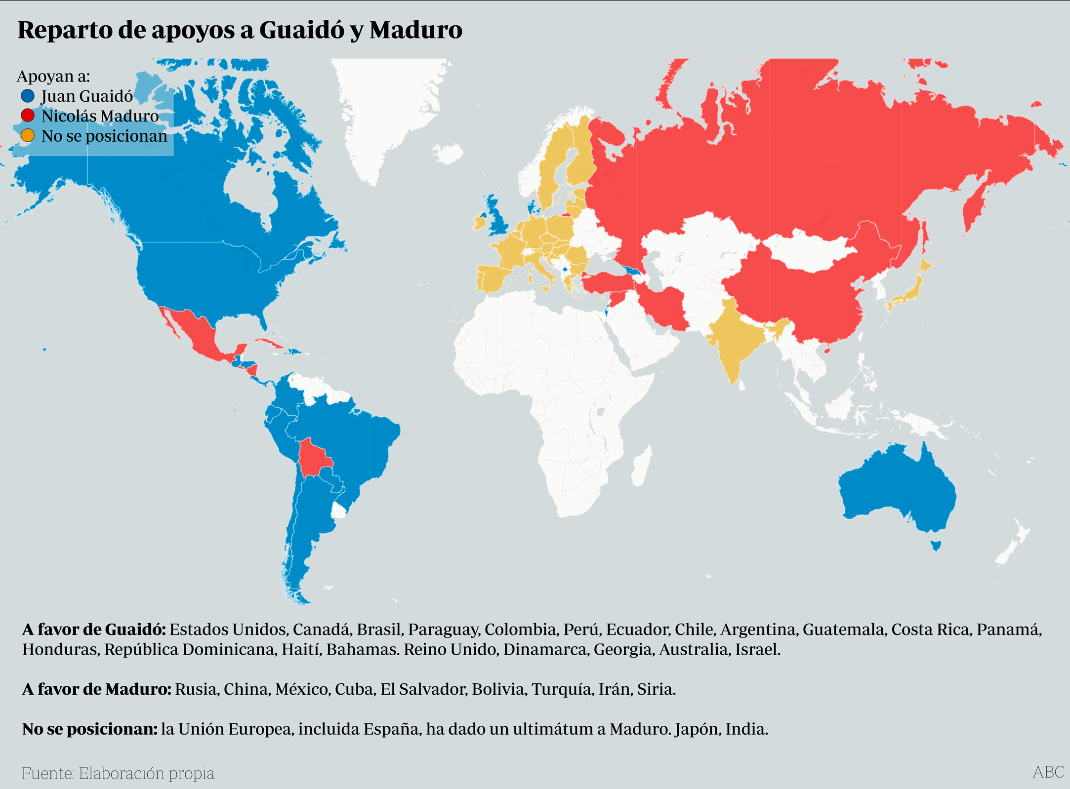 Australia e Israel se suman a los países que reconocen a Guaidó como presidente interino de Venezuela