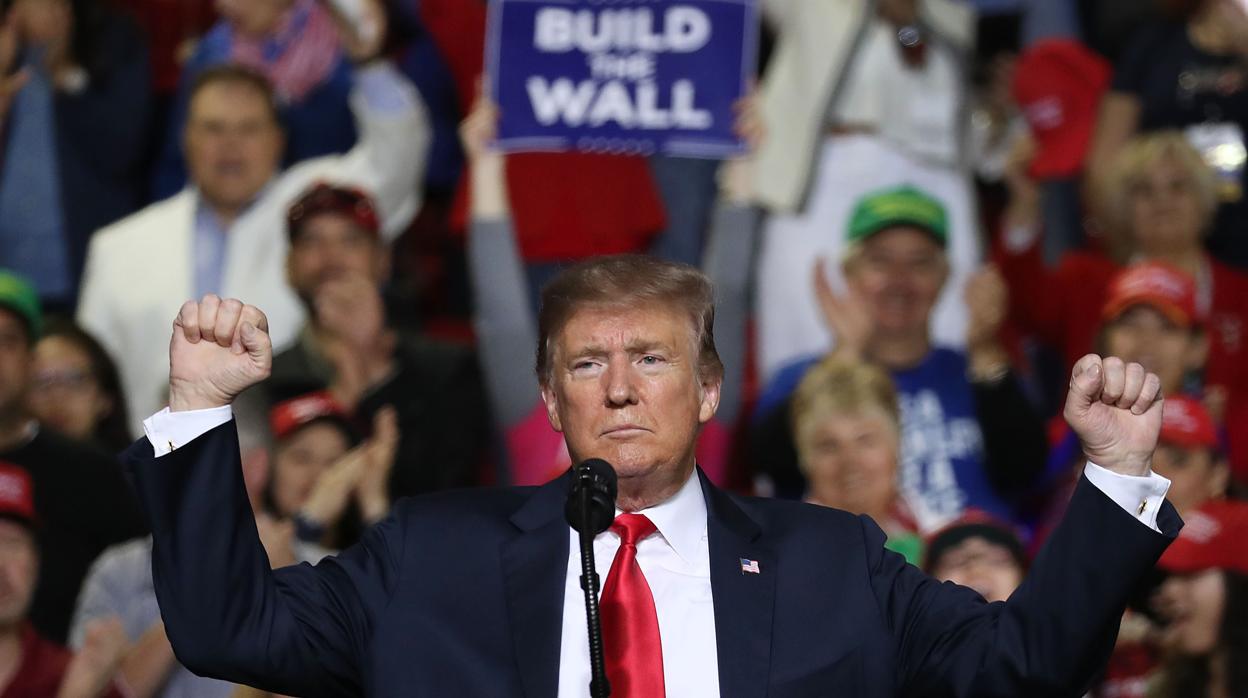 Donald Trump, durante su intervención en El Paso, Texas