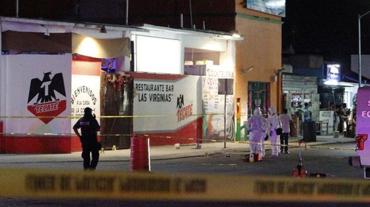 Imagen de otro tiroteo en en un bar de Playa del Carmen en México el pasado mes de enero