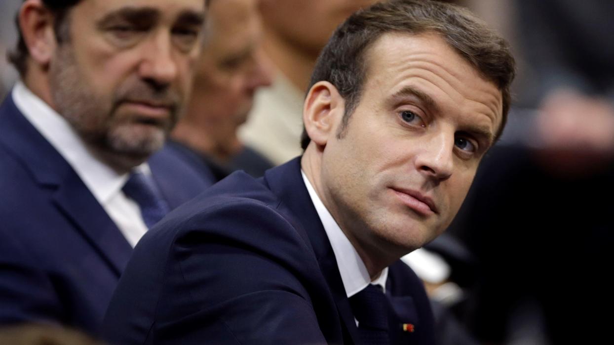 El presidente de Francia, Emmanuel Macron, asiste al gran debate nacional sobre materia ecológica