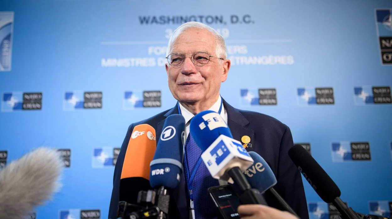 Josep Borrell, a su llegada a la cumbre de la OTAN