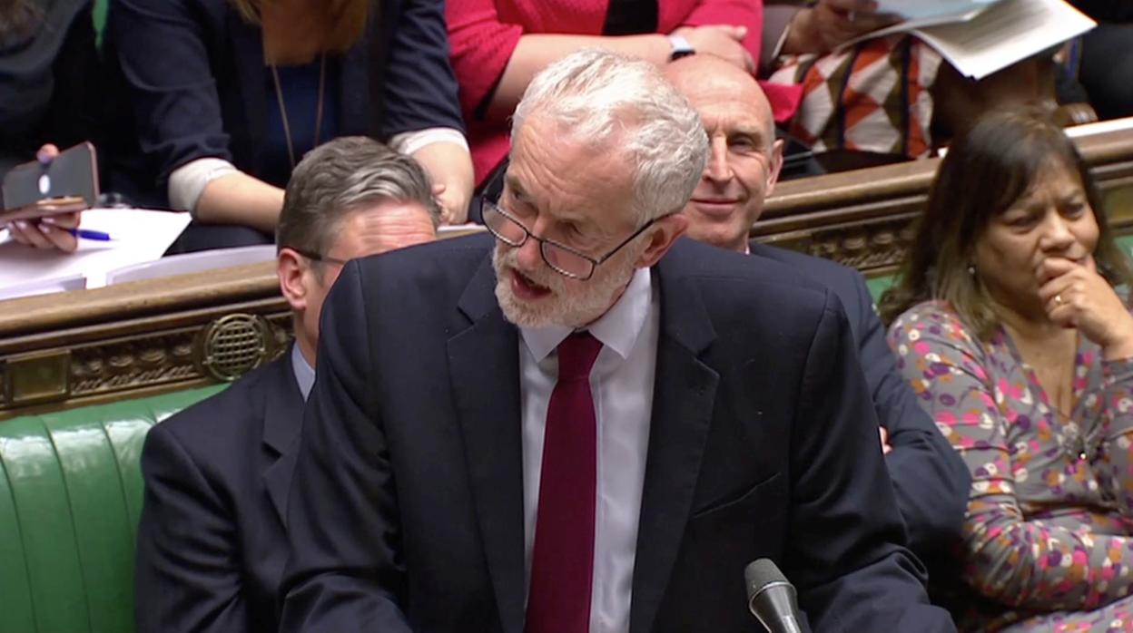 Jeremy Corbyn, durante una intervención esta semana en el Parlamento británico