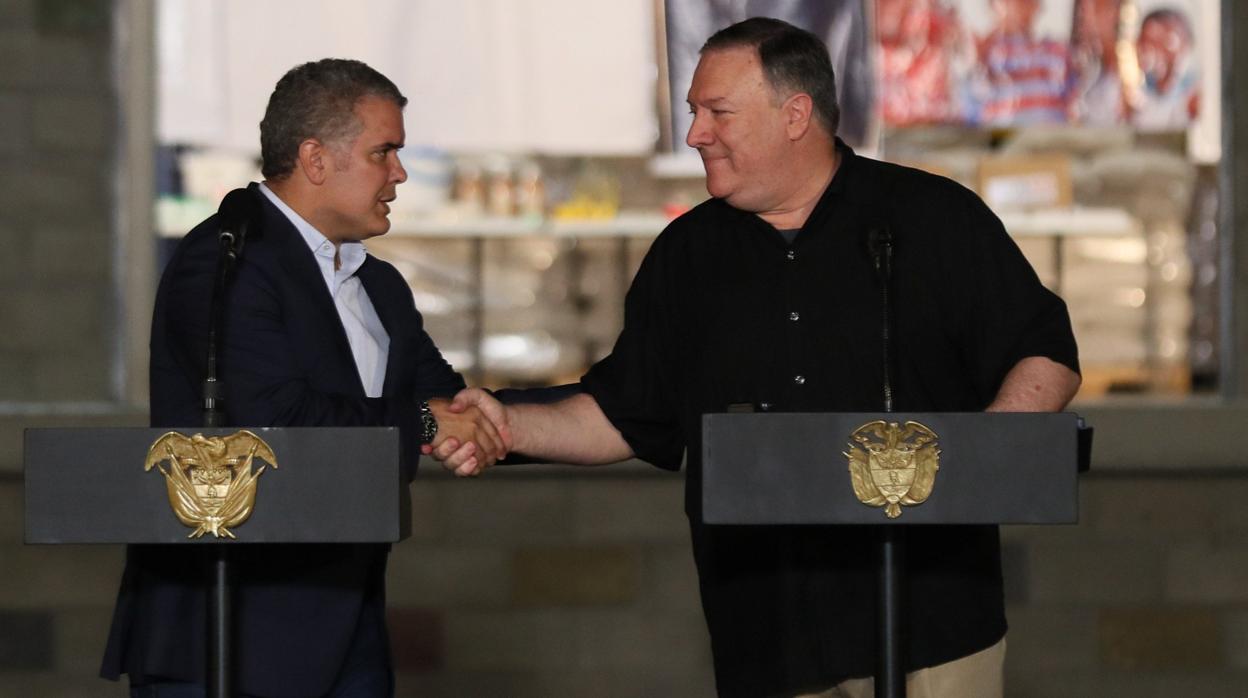 Pompeo aseveró a Colombia que «EE.UU. hará su parte para reducir la demanda de drogas ilícitas»