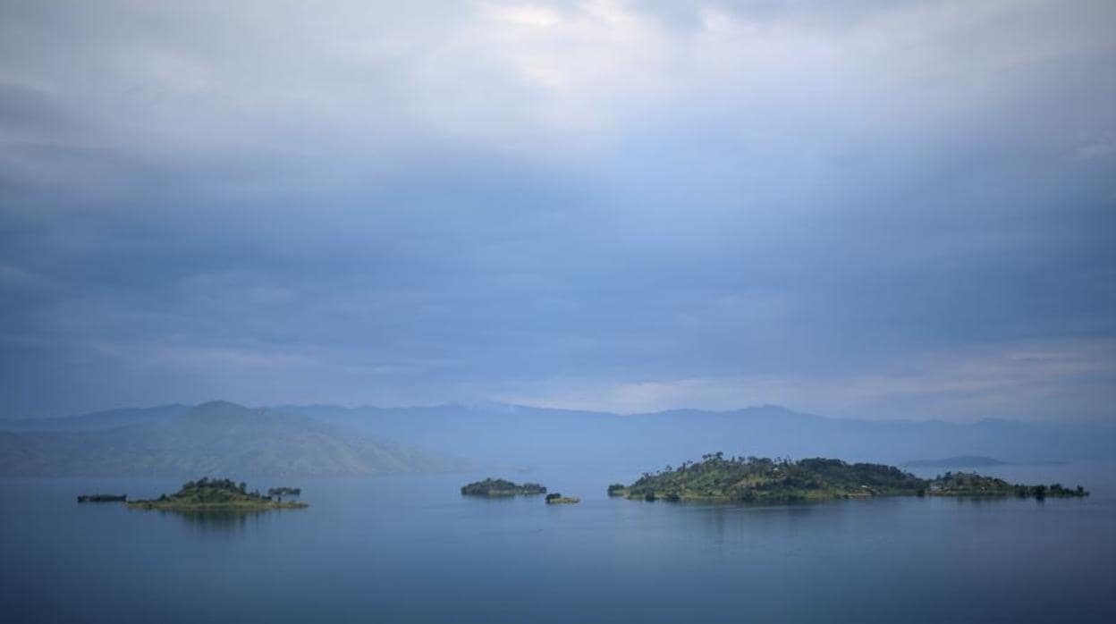 Imagen del Lago Kivu, donde se ha hundido el barco