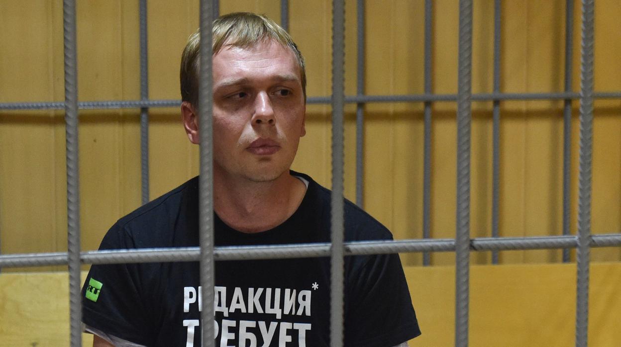 Ivan Golunov, durante su detención por tráfico de drogas