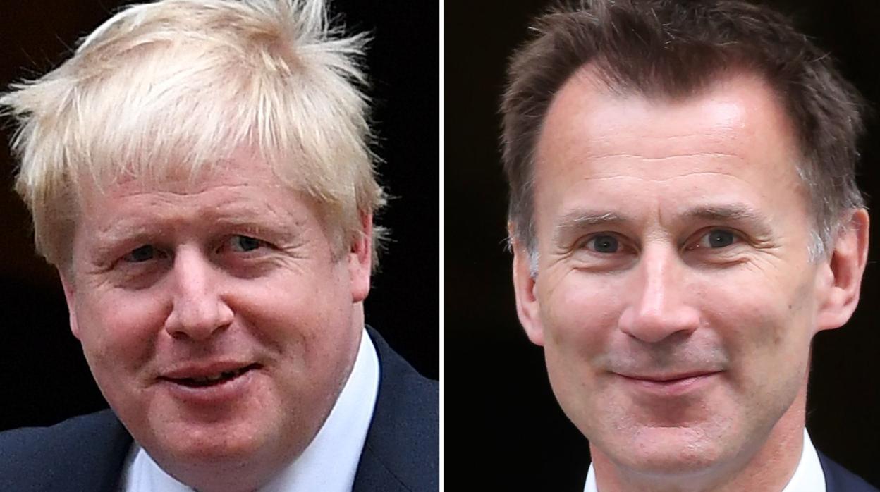 Boris Johnson y Jeremy Hunt