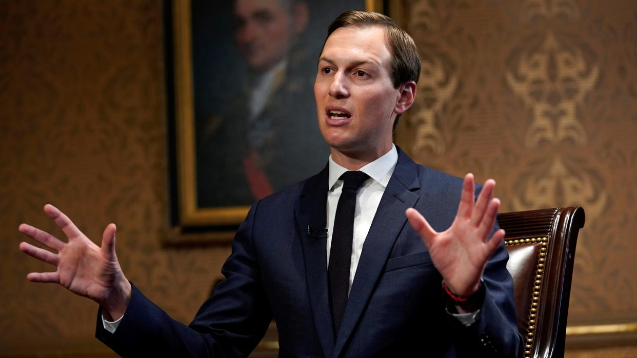 El yerno de Donald Trump, Jared Kushner, durante una entrevista con Reuters en Washington