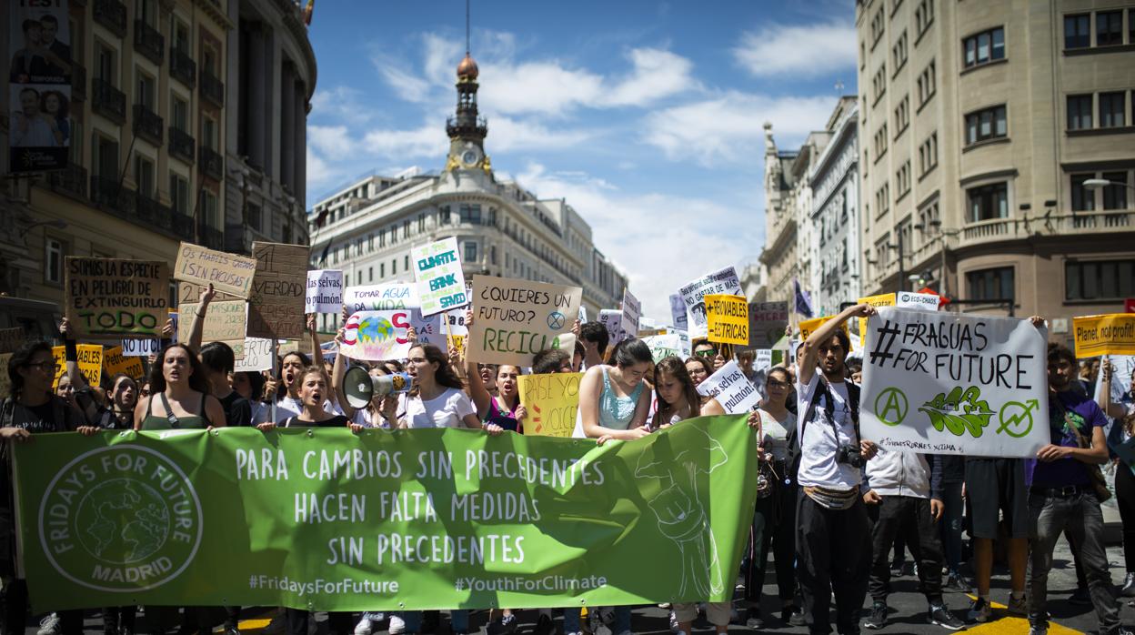 Manifestación en Madrid contra el cambio climático el pasado mes de mayo