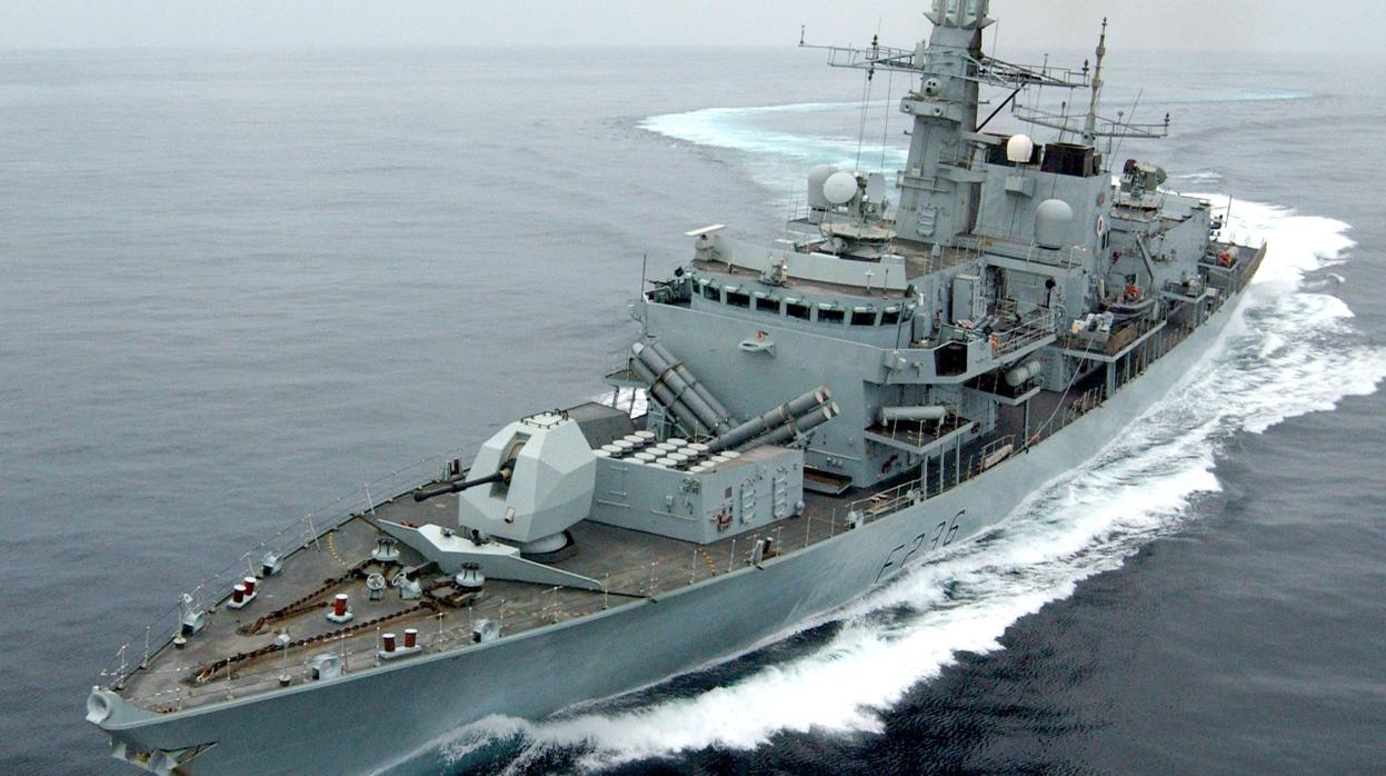 La fragata de la «Royal Navy», la «HMS Montrose»