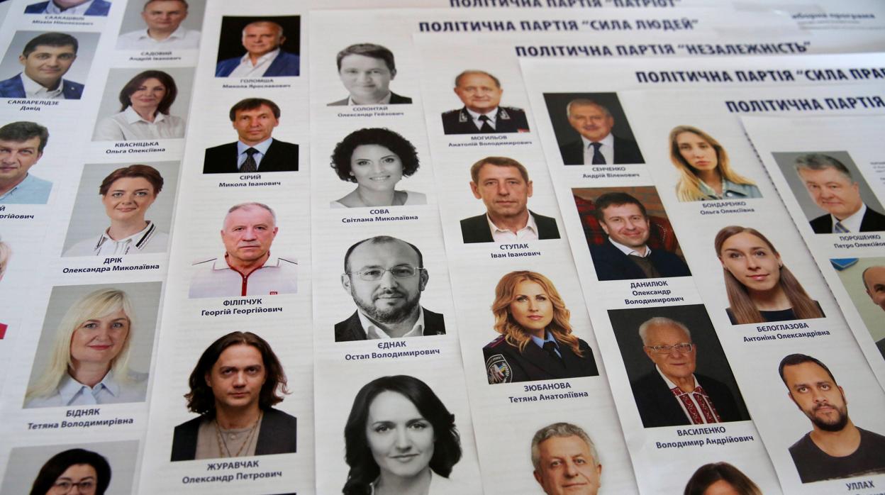 Candidatos a las legislativas en Ucrania