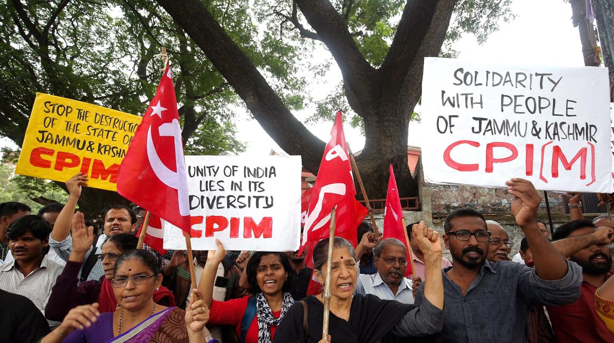 Protestas contra el primer ministro indio