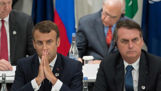 Macron ve «triste» el mensaje de Bolsonaro contra su mujer y le pide que esté «a la altura»