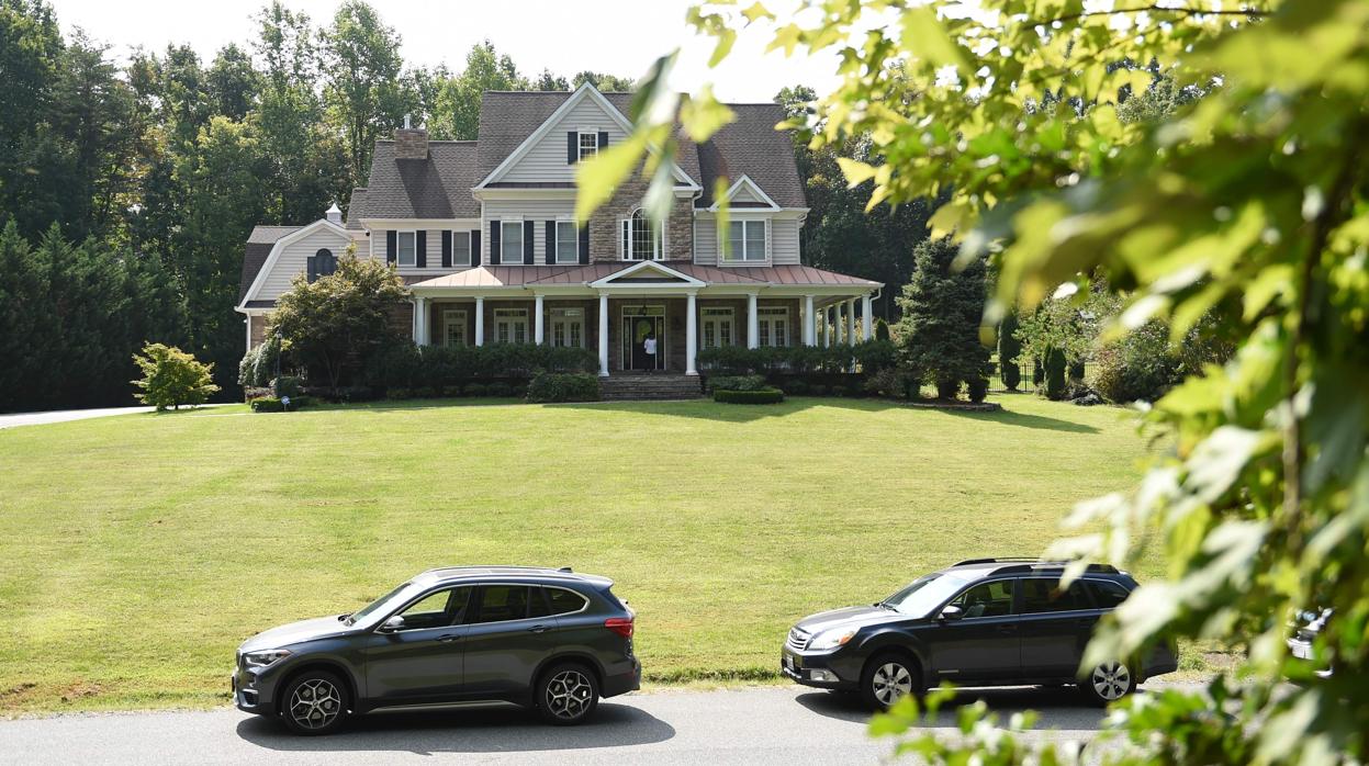 Casa en la que supuestamente vivía el espía junto a su familia, a las afueras de Washington