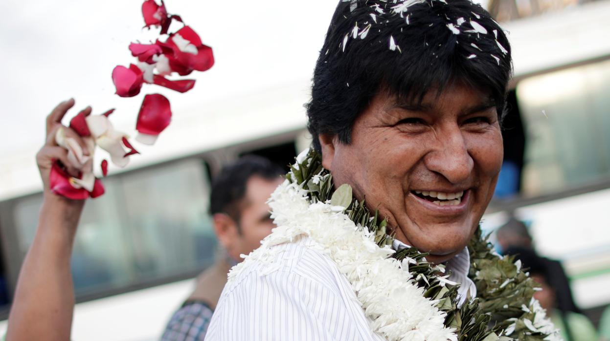 El presidente y candidato nuevamente a reelección Evo Morales