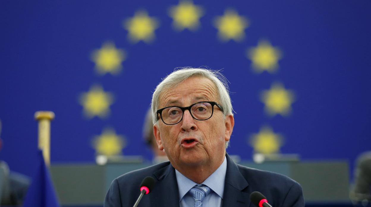 Jean-Claude Juncker, durante su discurso de despedida ante el Parlamento Europeo