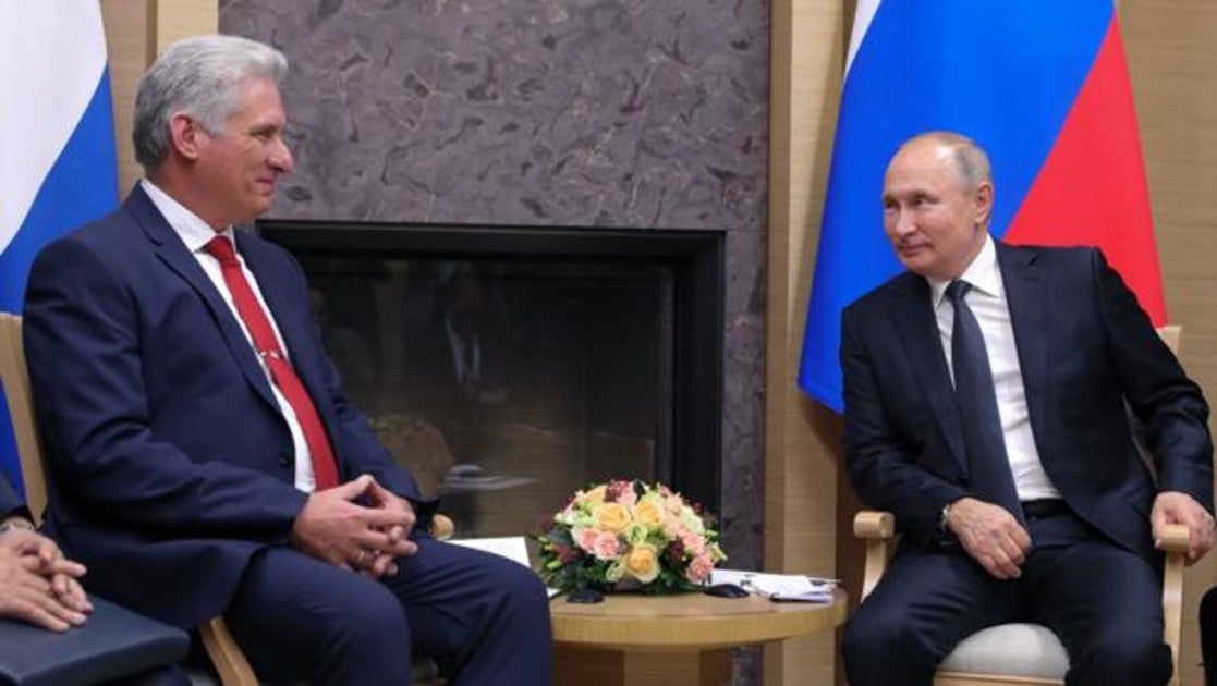 El presidente Díaz-Canel y su homólogo ruso, Vladímir Putin