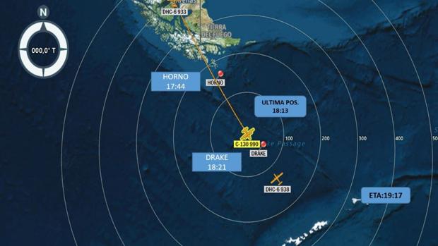 Desaparece un avión militar chileno rumbo a la Antártida con 38 personas