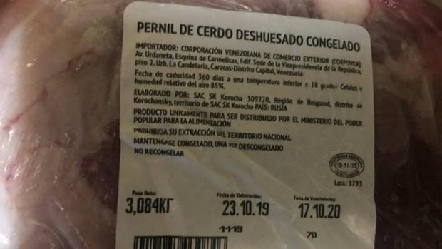 Putin envía 13.500 toneladas de jamón ruso a Maduro para que lo reparta esta Navidad