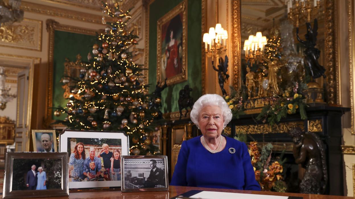 La Reina Isabel II grabó su mensaje navideño hace unos días