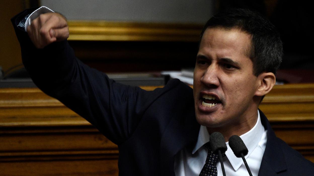 Juan Guaidó, en el Parlamento de Venezuela