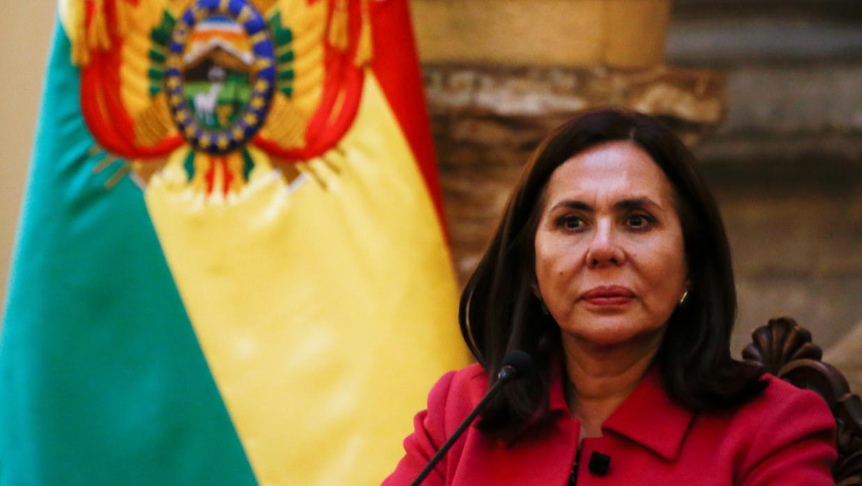 La ministra de Exteriores boliviana Karen Longaric