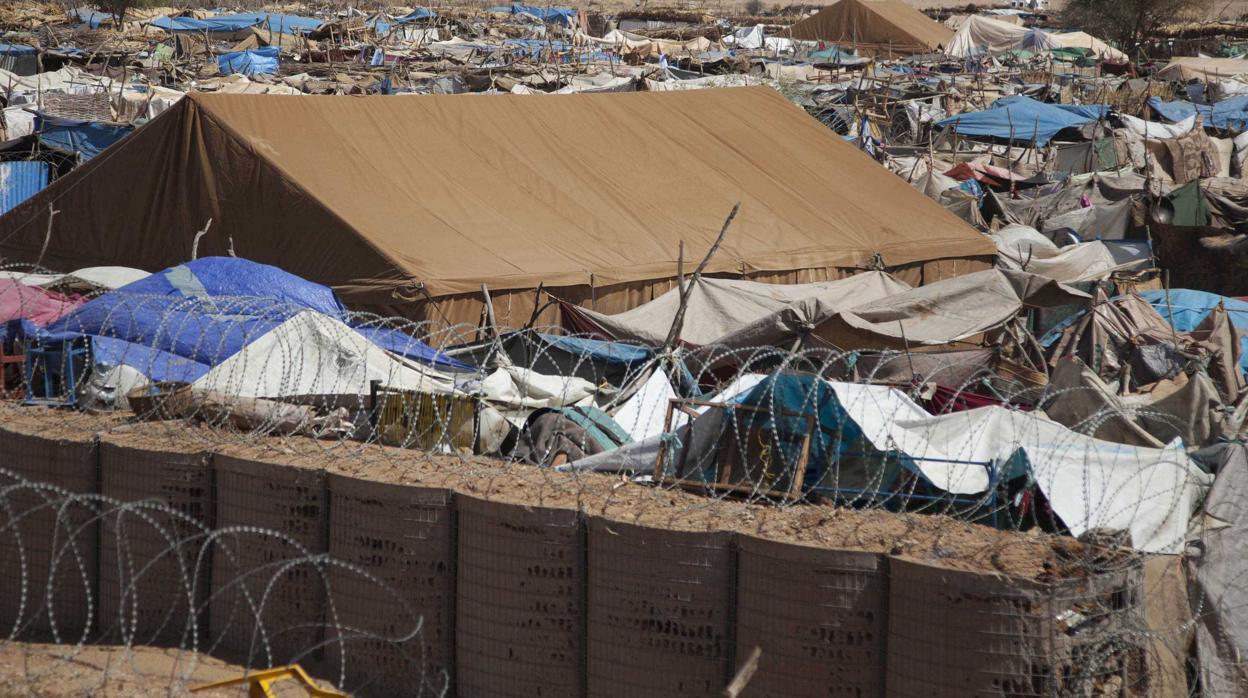 Un campamento de refugiados en Darfur