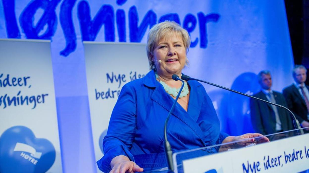 La primera ministra conservadora, Erna Solberg