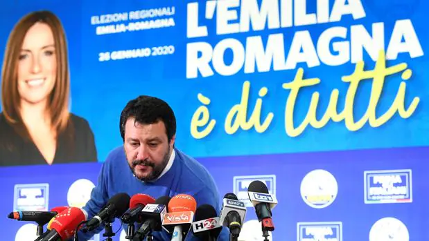 Salvini no logra ganar en Emilia Romaña, feudo de la izquierda