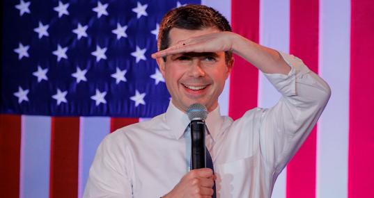 Buttigieg, en Portsmouth (New Hampshire)