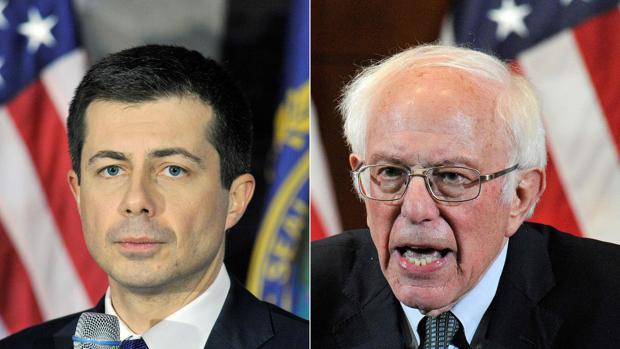 Más lío en Iowa: empate técnico entre Buttigieg y Sanders con el 97% escrutado