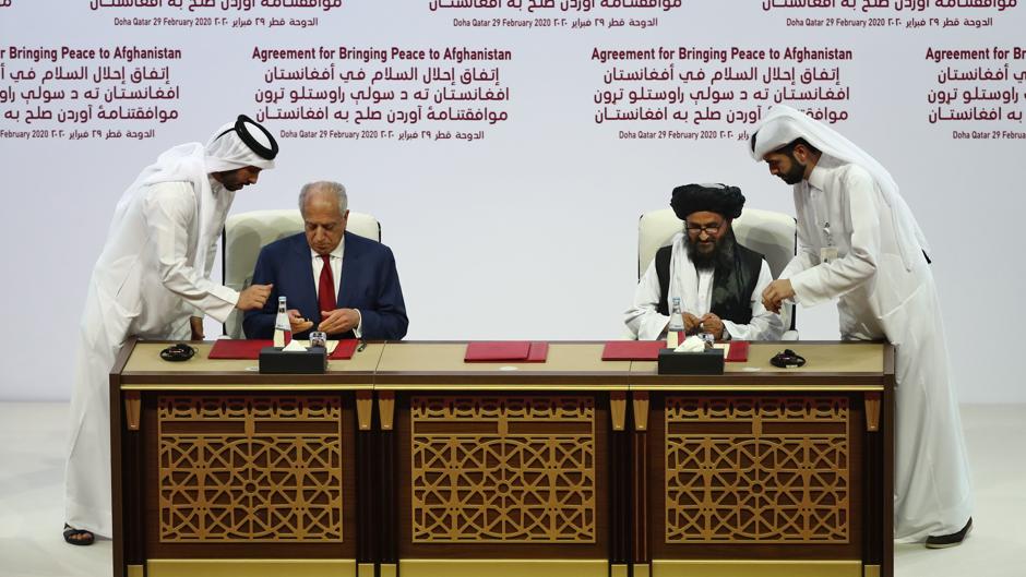 Hístorico acuerdo de paz entre Estados Unidos y los talibán