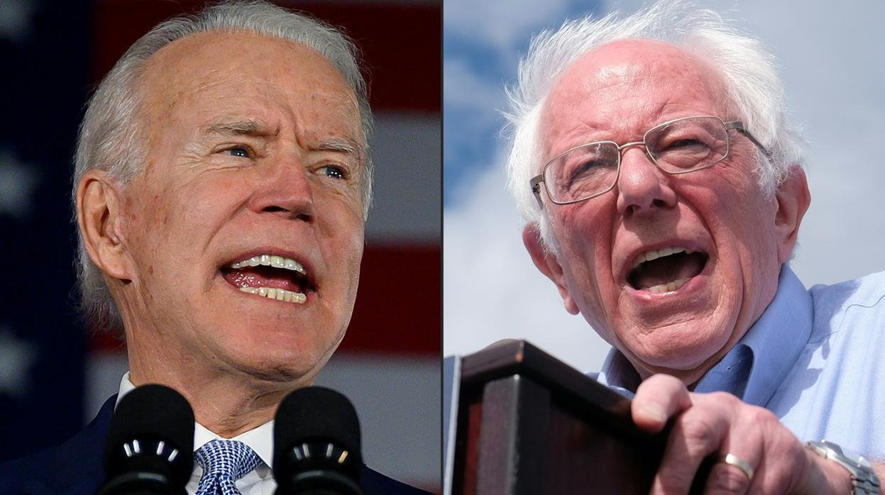 Joe Biden y Bernie Sanders