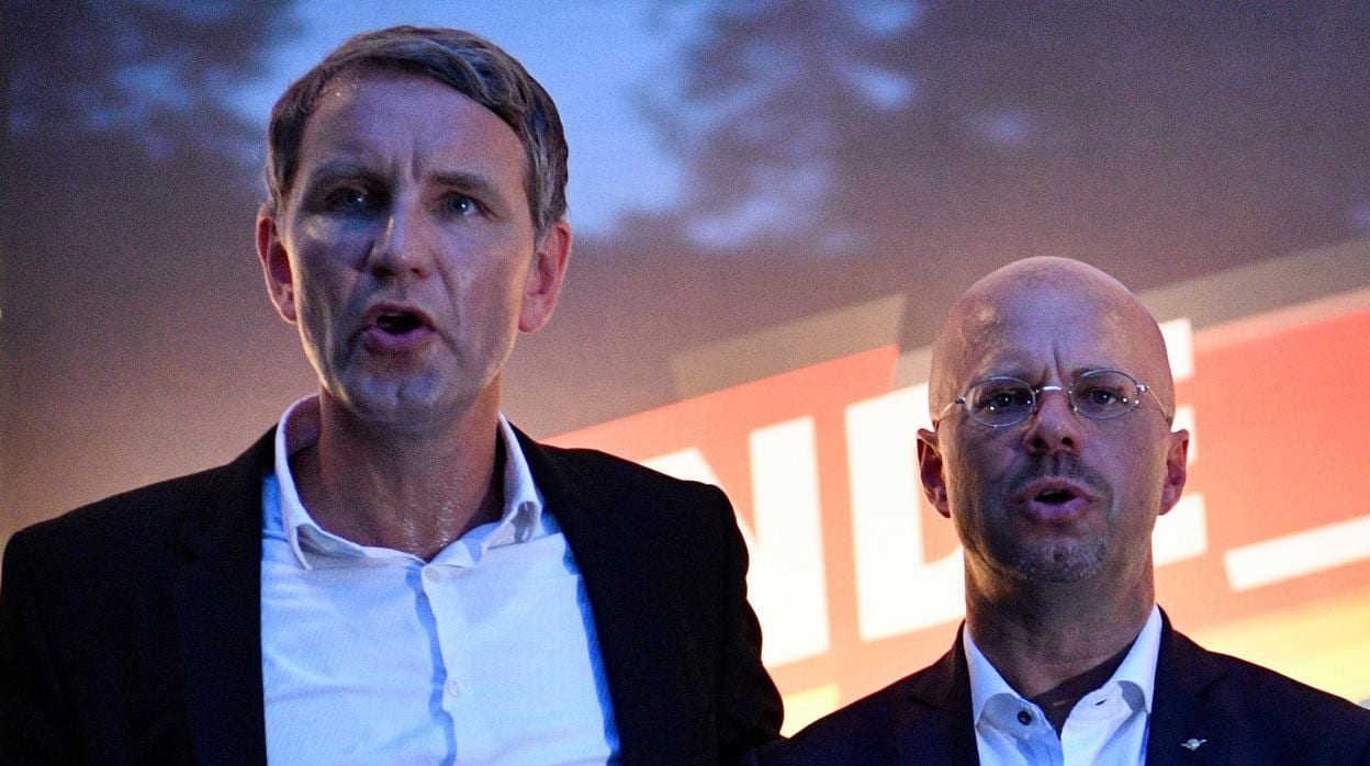 Björn Höcke y Andreas Kalbitz, estrategfas de El Ala