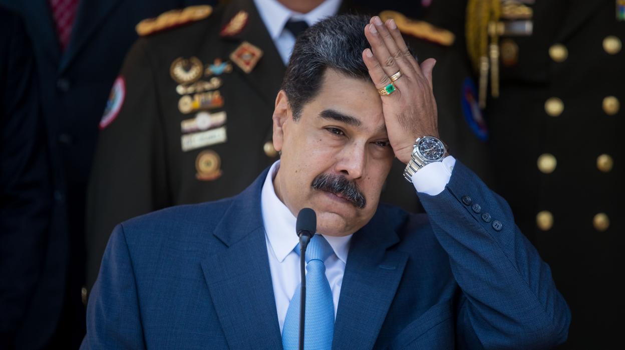 Nicolás Maduro, durante una rueda de prensa este mes de marzo en Caracas