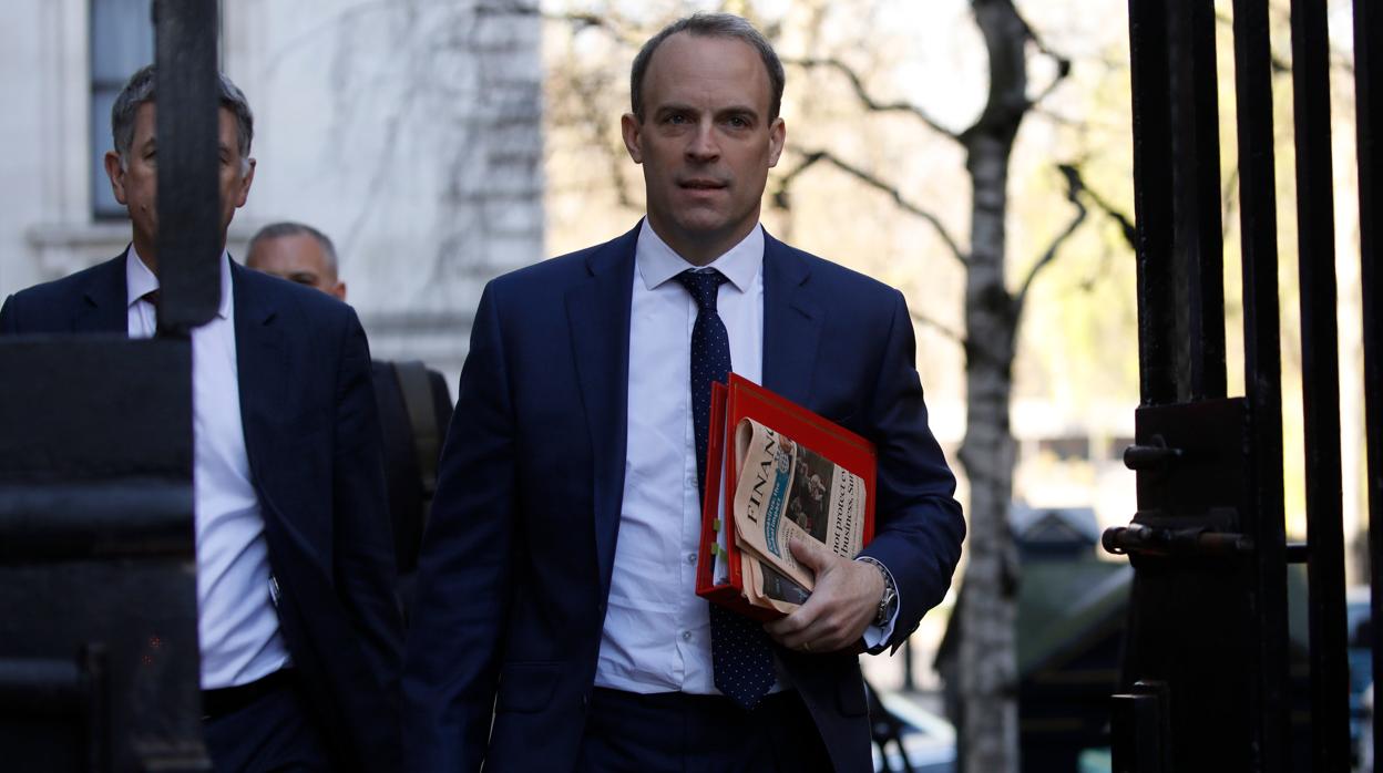 El ministro de Exteriores británico, Dominic Raab