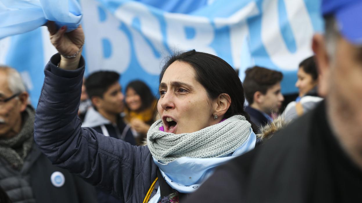 Manifestación proabortista en Buenos Aires