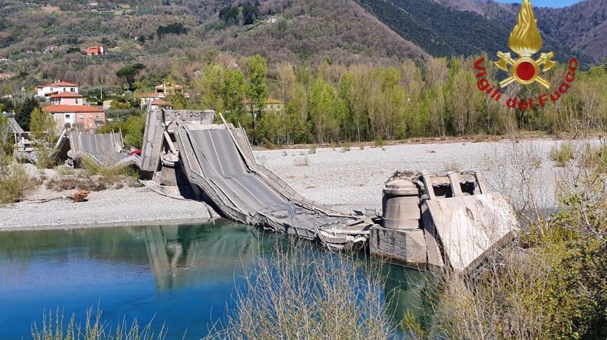 Estado en que quedó el viaducto