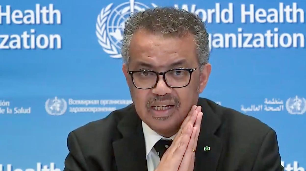 El director de la OMS, Tedros Adhanom Ghebreyesus