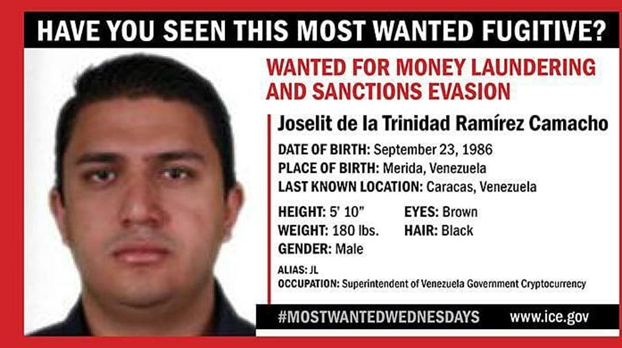 EE.UU. ofrece 5 millones de dólares por información sobre otro funcionario del Gobierno de Maduro