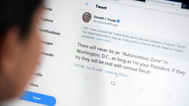 Twitter vuelve a ocultar un mensaje de Trump por «comportamiento abusivo»