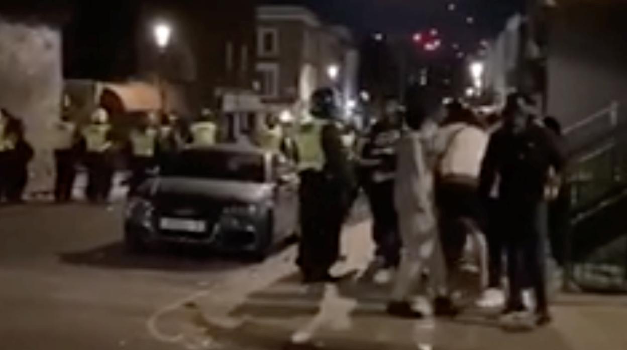 Imágenes de la fiesta ilegal en Londres