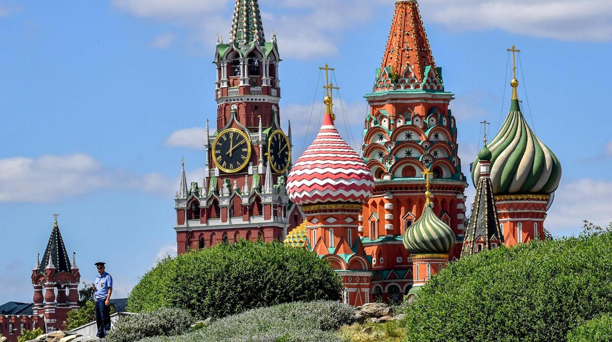 Vista de la catedral de San Basilio de Moscú