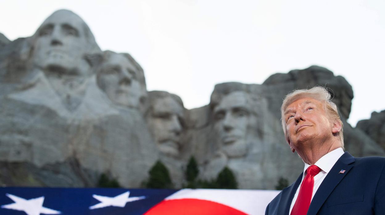 Donald Trump, en el Monte Rushmore para la celebración del Día de la Independencia