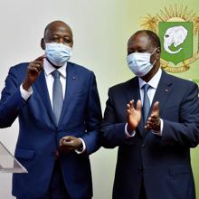 Coulibaly (izquierda) y Ouattara