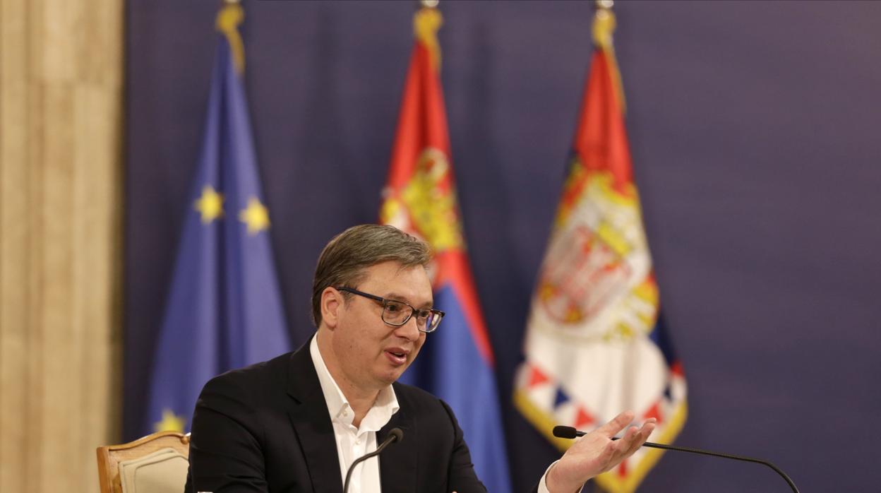 El presidente serbio Aleksander Vučić