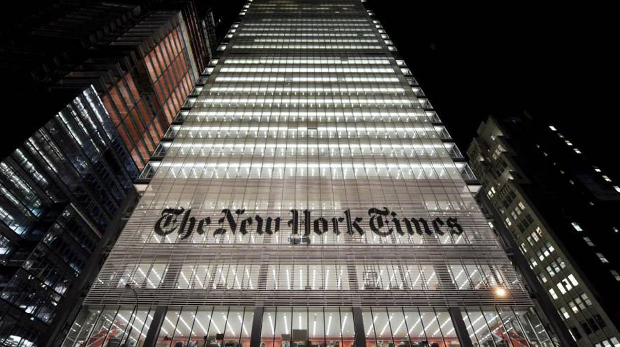 Edificio del periódico estadounidense The New York Times